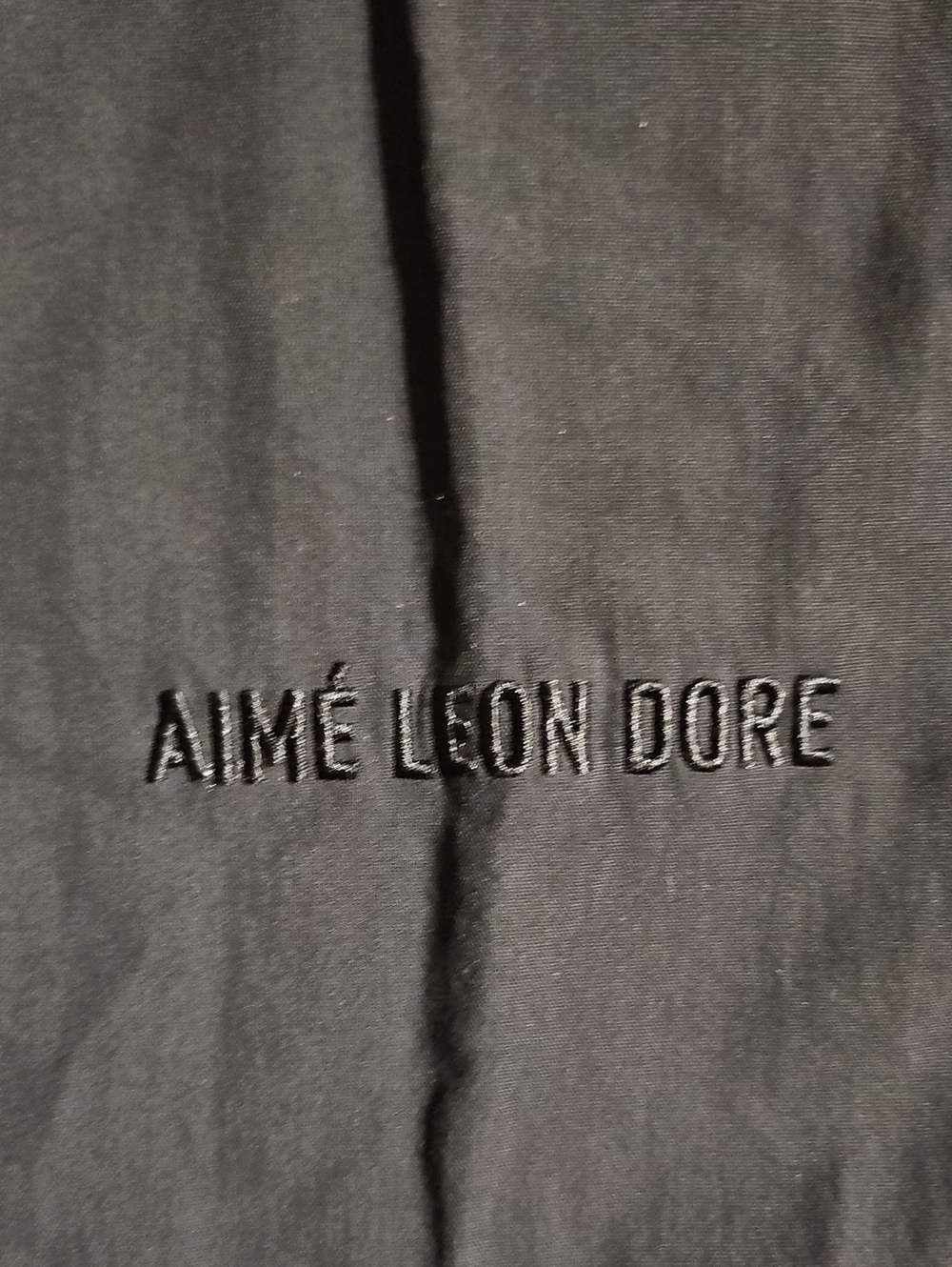 Aime Leon Dore Black Nylon Jogger Pants Drawstring View 4